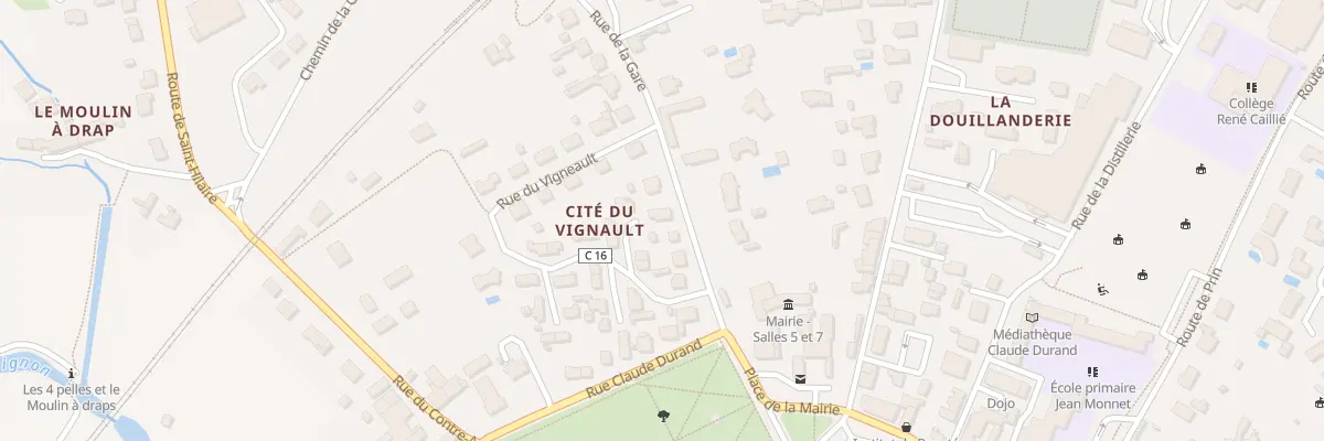 Plan du 13 Rue de la Gare à Mauzé-sur-le-Mignon