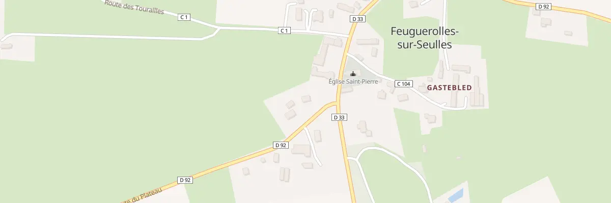 Plan du 2565 Rte du Plateau - Feuguerolles à Aurseulles
