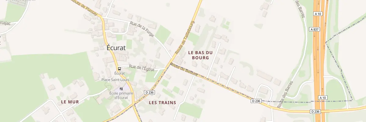 Plan du 3 Rte de Bellivet à Écurat