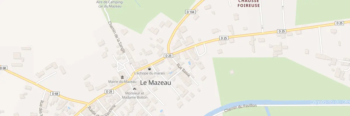 Plan du 22 Rte de Benet au Mazeau