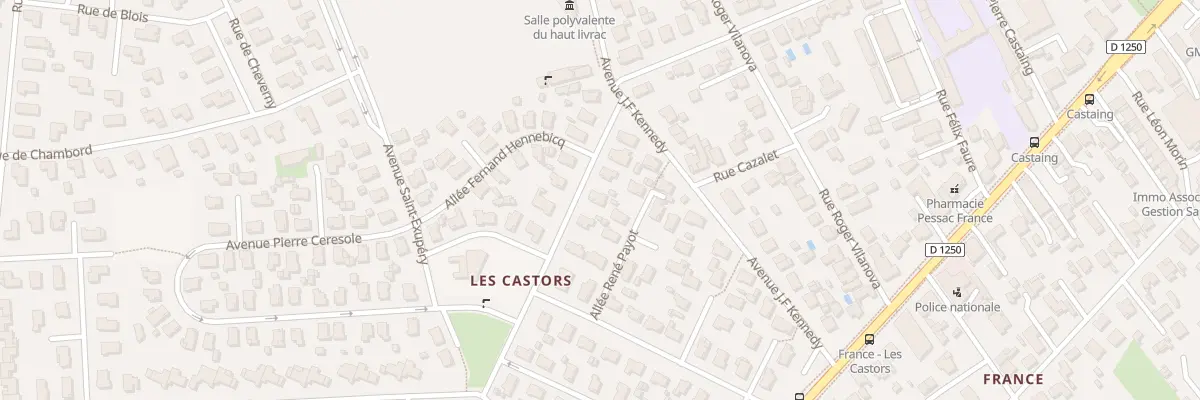Plan du 5 Av de Mahatma Gandhi à Pessac
