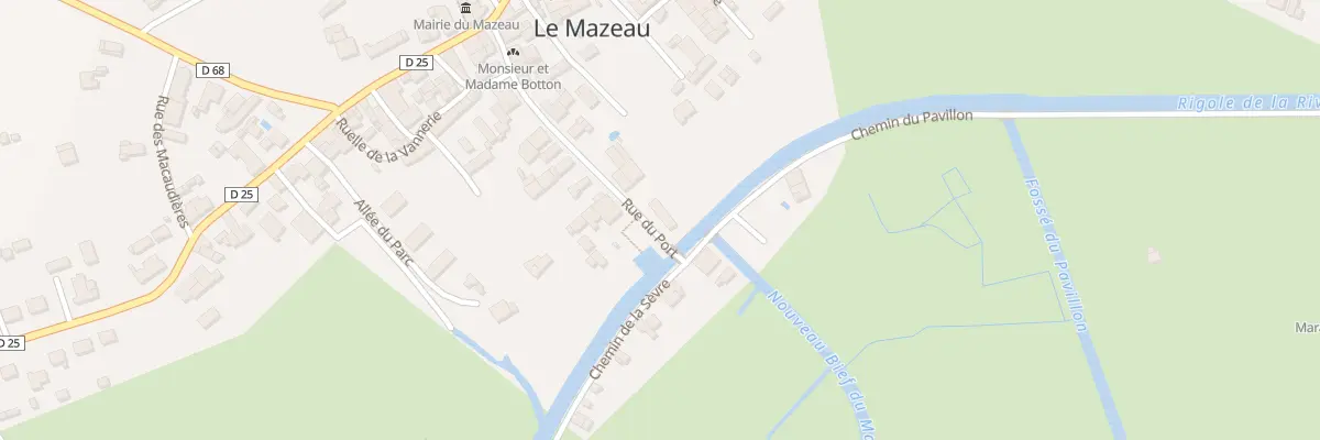 Plan du 37 Rue du port au Mazeau