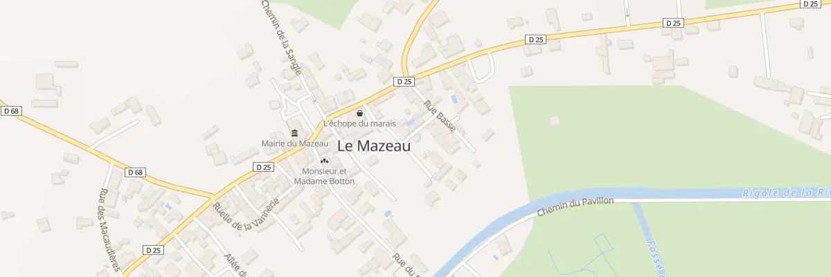 Plan du 19 Rue basse au Mazeau