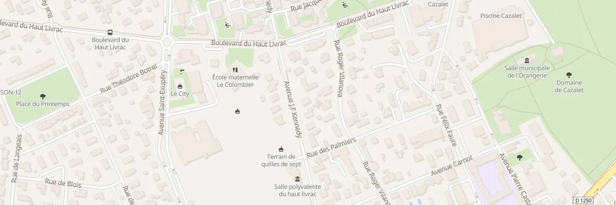Plan du 56 Av Pres J F Kennedy à Pessac