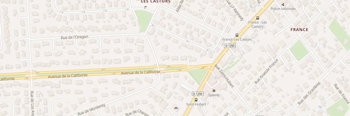 Plan du 8 Av de la Californie à Pessac