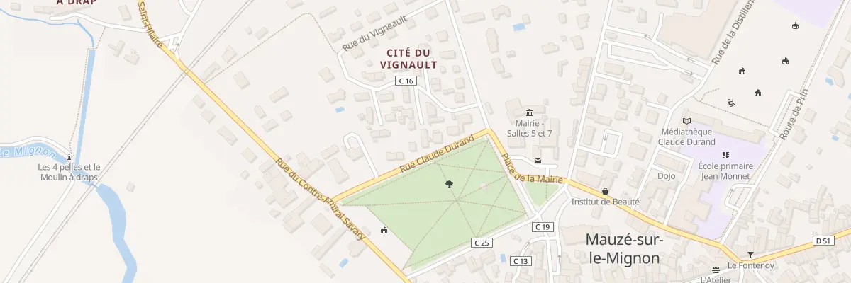 Plan du 6 Rue Claude Durand à Mauzé-sur-le-Mignon