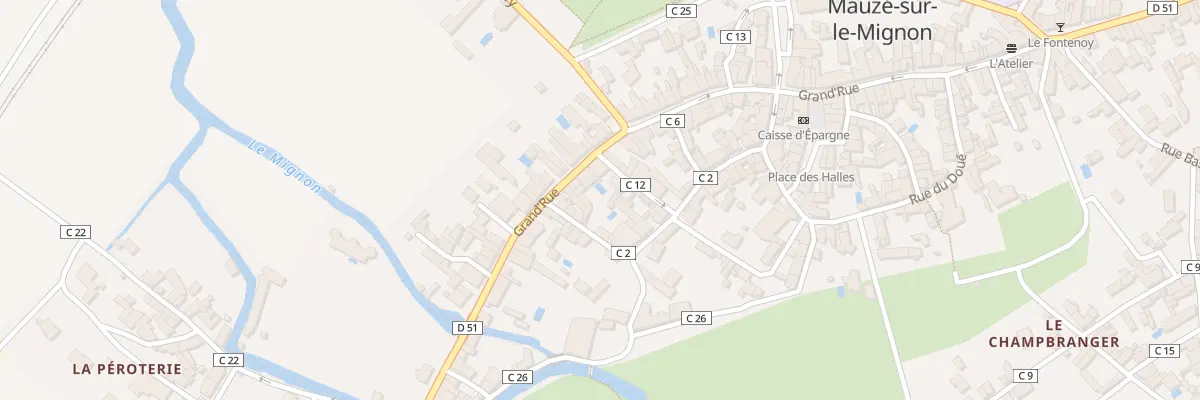 Plan du 129 Grand Rue à Mauzé-sur-le-Mignon
