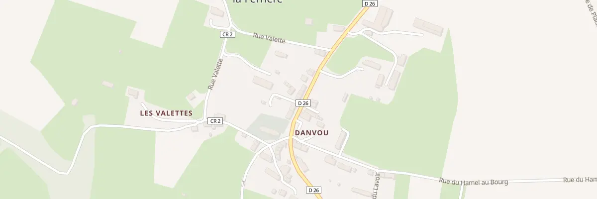 Plan du 9 Rte d’Ondefontaine Danvou La F aux Monts d’Aunay