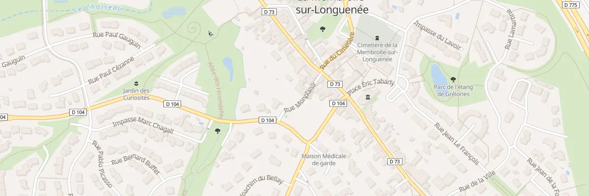 Plan du 6 Rue Monplaisir à Longuenée-en-Anjou