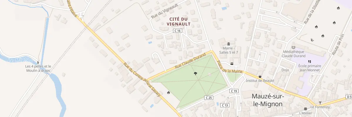 Plan du 10 Rue Claude Durand à Mauzé-sur-le-Mignon