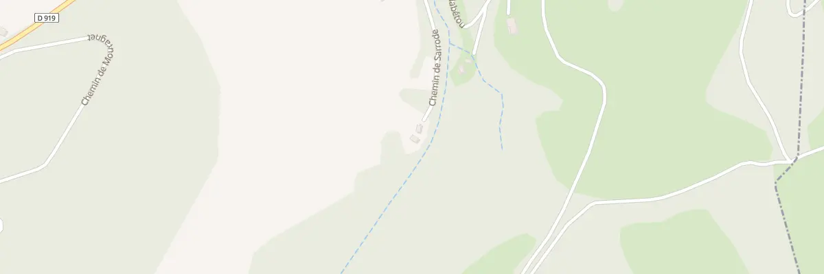 Plan du 331 Che de Sarrode à Ance Féas