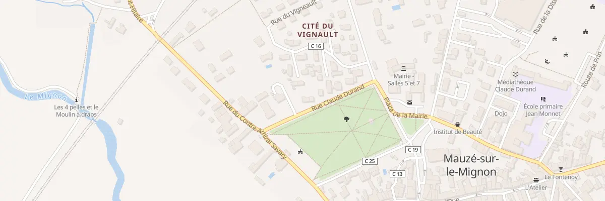Plan du 12 Rue Claude Durand à Mauzé-sur-le-Mignon