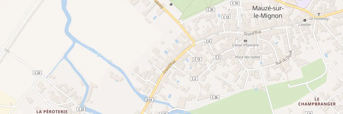 Plan du 136 Grand Rue à Mauzé-sur-le-Mignon