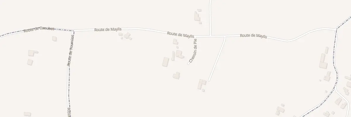 Plan du 65 Rte de Maylis à Montaut