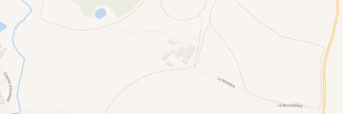 Plan du 2 La Biottière à Parné-sur-Roc