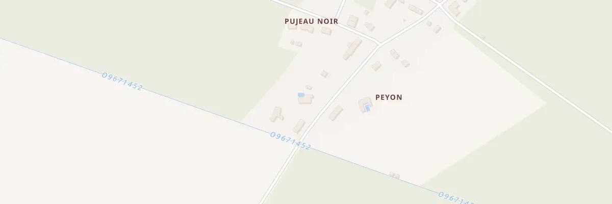Plan du 31 Peyon à Saucats