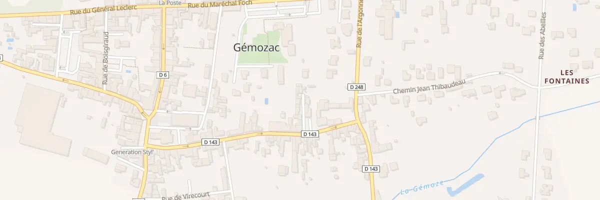 Plan du 12 Pl Pacaud à Gémozac