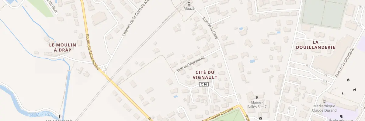 Plan du 27 Rue du Vigneault à Mauzé-sur-le-Mignon