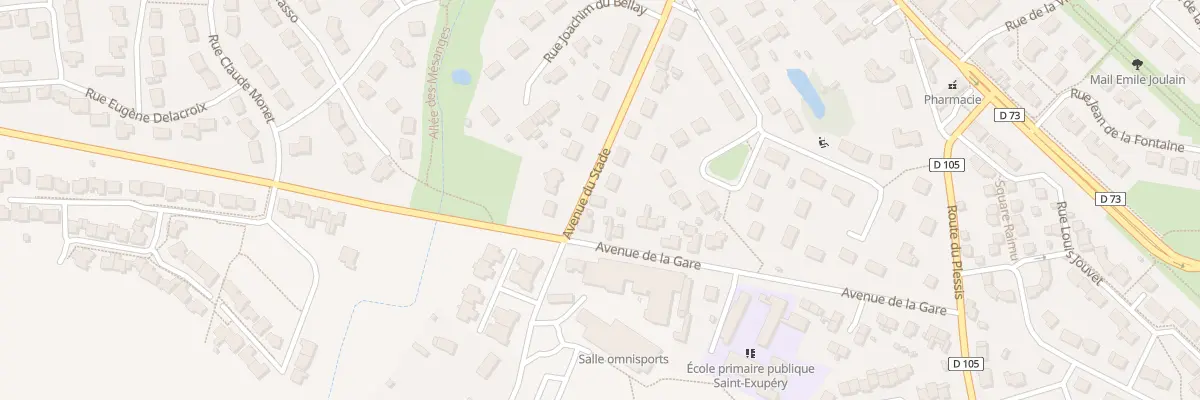 Plan du 21 Av du Stade à Longuenée-en-Anjou