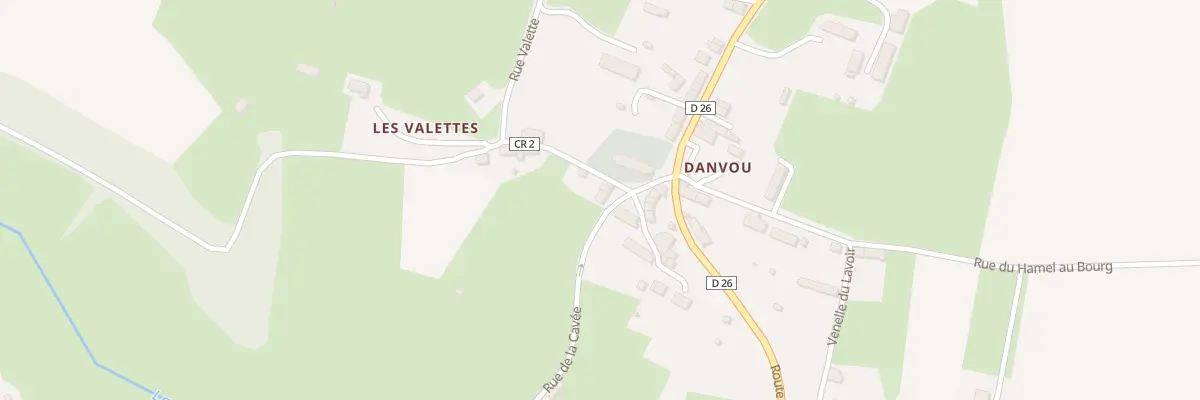 Plan du 6 Pl des Danvousiens Danvou La aux Monts d’Aunay