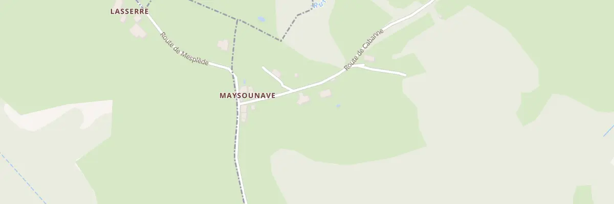 Plan du 830 Rte de Cabanne à Mesplède