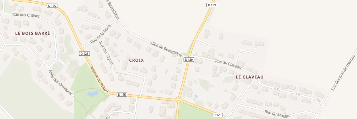Plan du 9 Av de Saintonge à Chermignac