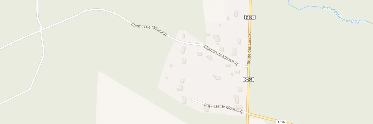 Plan du 1561 Che du Moussicq à Mano