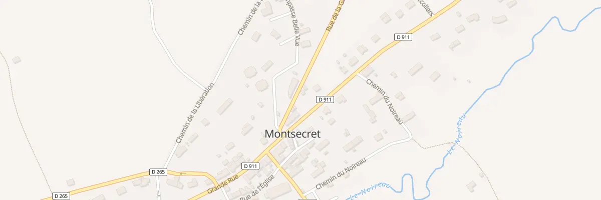 Plan du 6 Rue de la Gare à Montsecret-Clairefougère