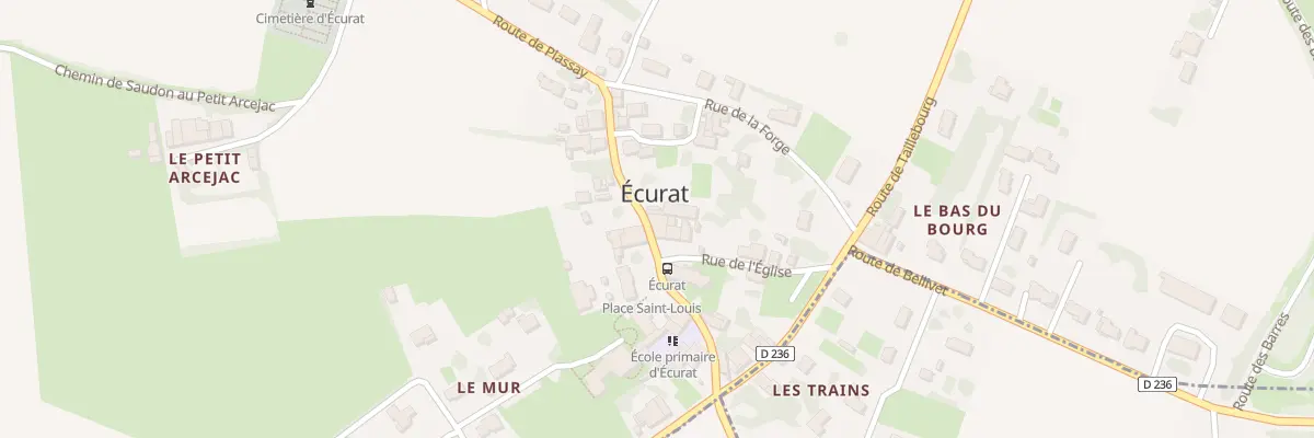 Plan du 6 Rue du Centre à Écurat