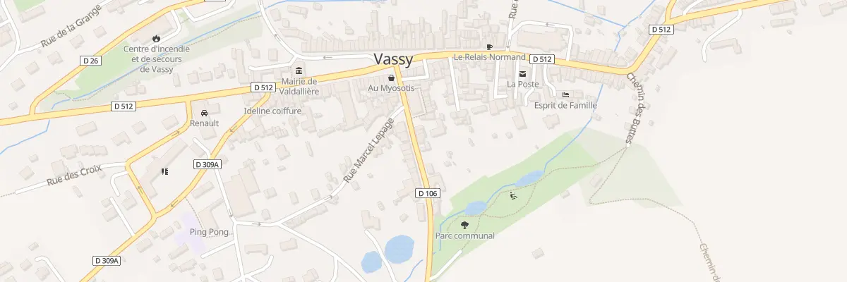 Plan du 7 Rue Pierre Menochet Vassy à Valdallière
