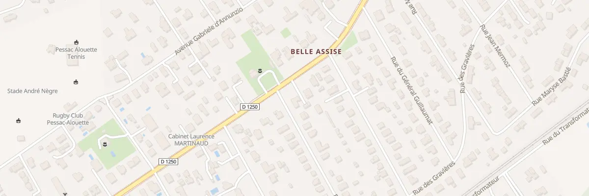 Plan du 109 Av du Général Leclerc à Pessac