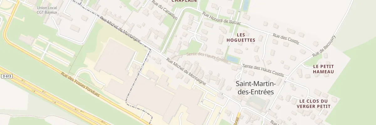 Plan du 21 Rue Michel de Montaigne à Saint-Martin-des-Entrées