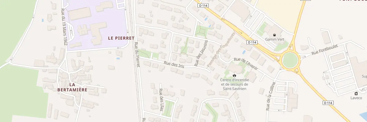 Plan du 3 Rue des Iris à Saint-Savinien