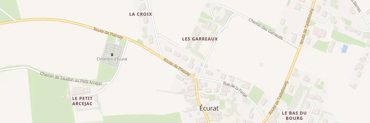 Plan du 4 Rte de Plassay à Écurat