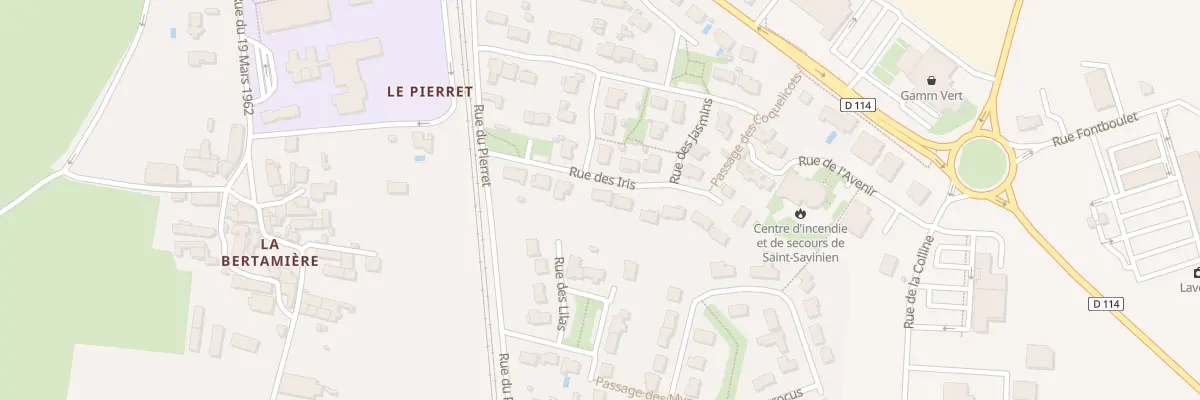 Plan du 8 Rue des Iris à Saint-Savinien