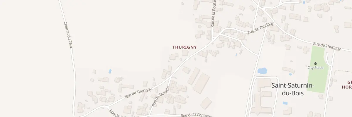 Plan du 40 Rue de Thurigny à Saint-Saturnin-du-Bois