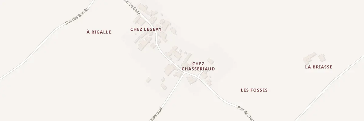 Plan du 3 Rue de Chez Chasseriaud à Lorignac