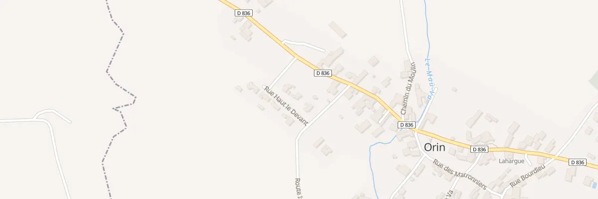 Plan du 6 Rue Haut le Devant à Orin