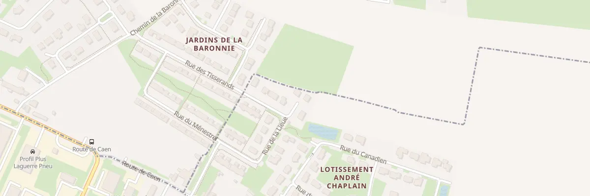 Plan du 28 Rue de la Lieue à Saint-Martin-des-Entrées