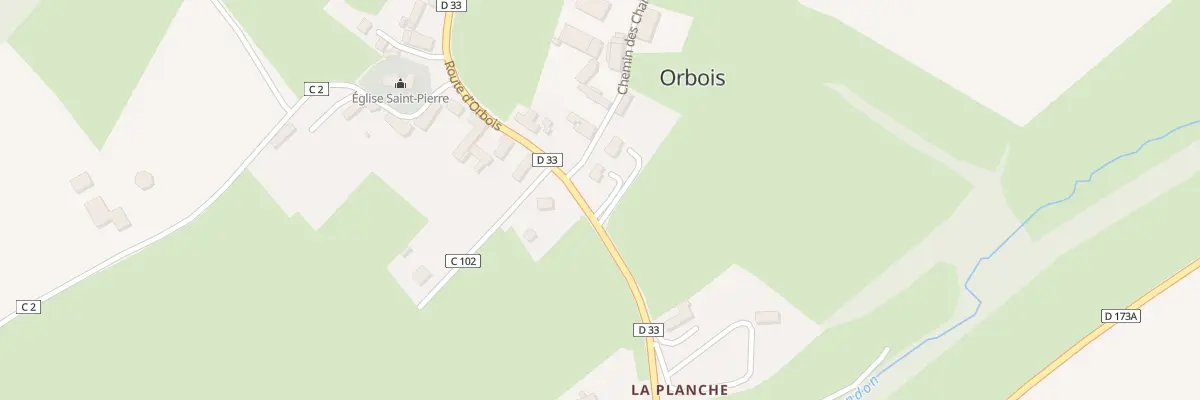 Plan du 784 Rte d’Orbois - Orbois à Aurseulles