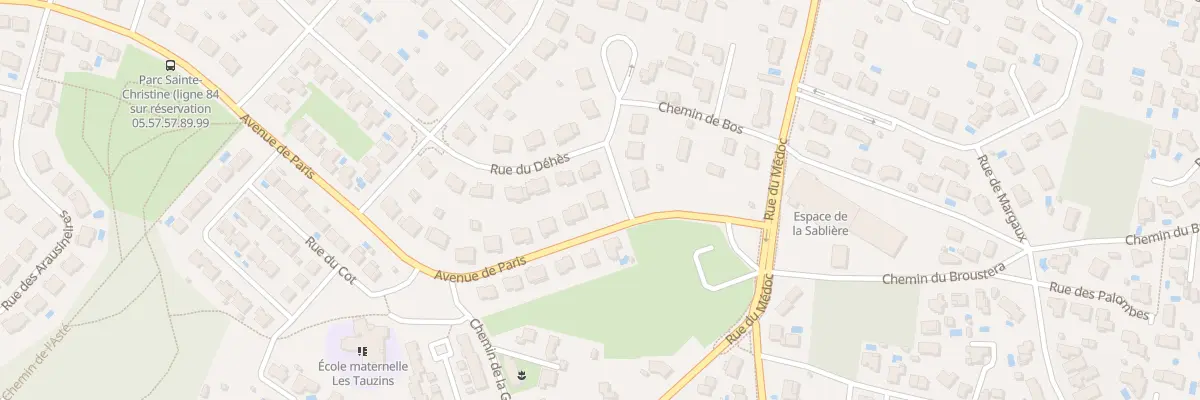 Plan du 1 Av de Paris au Haillan