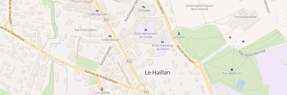 Plan du 4 All de l’Europe au Haillan