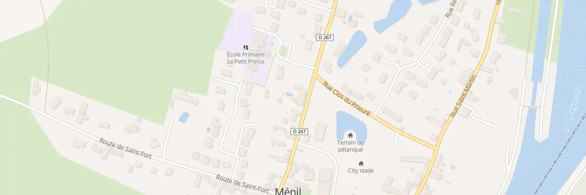 Plan du 11 Rte de Château-gontier à Ménil