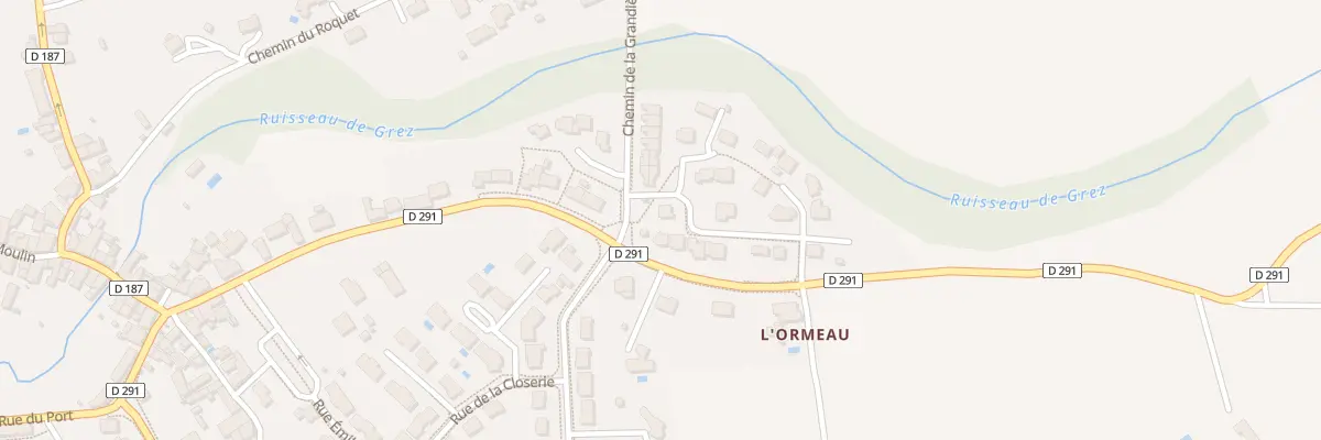 Plan du 1 Rue des Forces Francaises Libr à Grez-Neuville