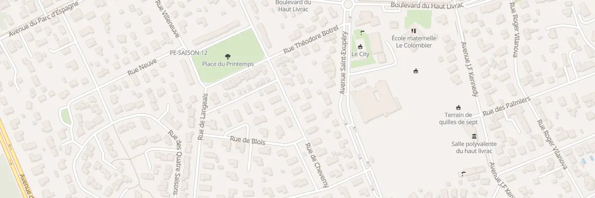 Plan du 16 Rue de Cheverny à Pessac