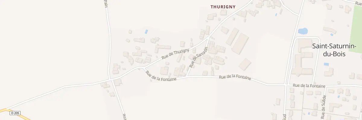 Plan du 35 Rue de Thurigny à Saint-Saturnin-du-Bois