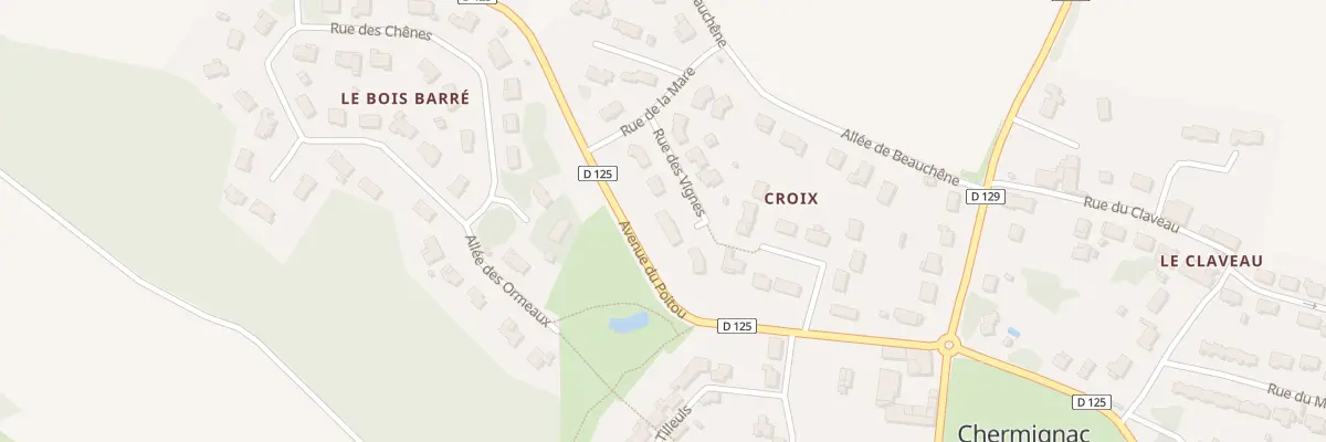 Plan du 6 Rue des Vignes à Chermignac