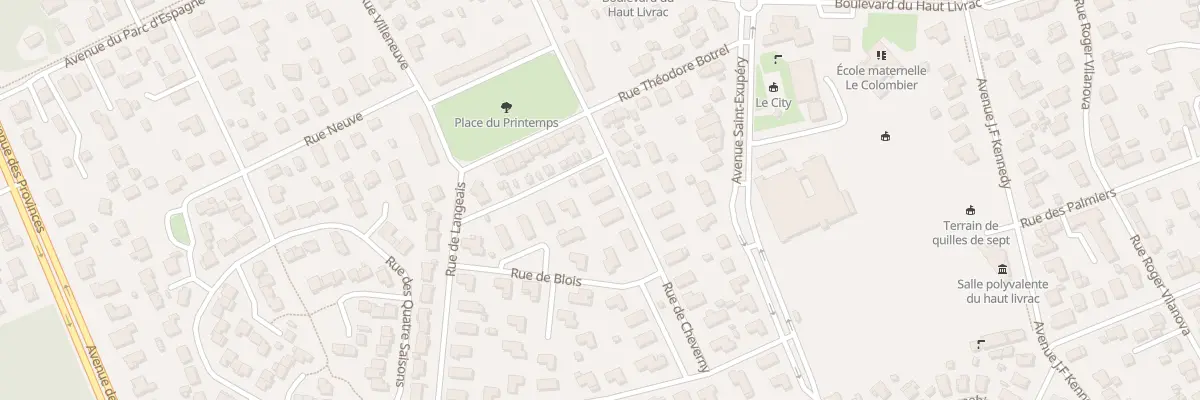 Plan du 13 Rue de Cheverny à Pessac