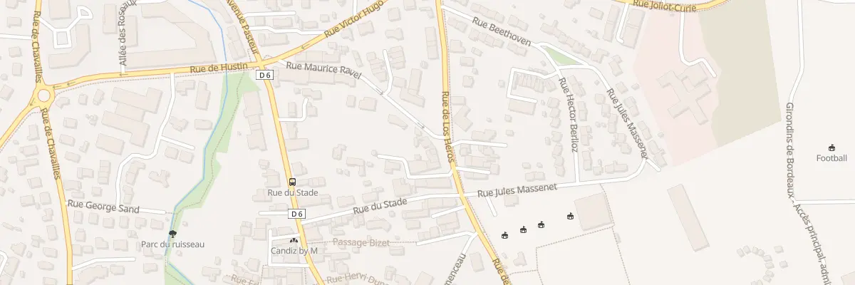 Plan du 5 Rue Maurice Ravel au Haillan