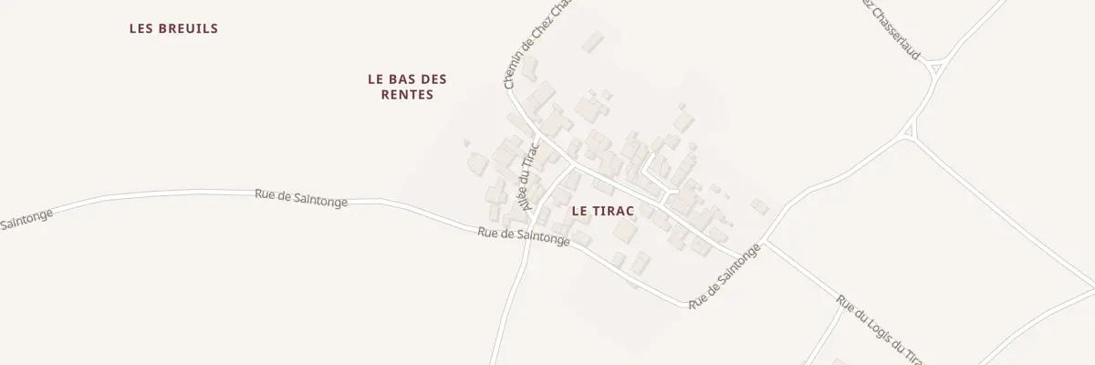 Plan du 3 Rue du Tirac à Lorignac